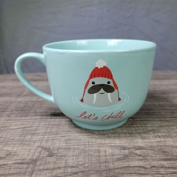 Paper Source 2016 Let's Chill Walrus Mug - Picture 3 of 7
